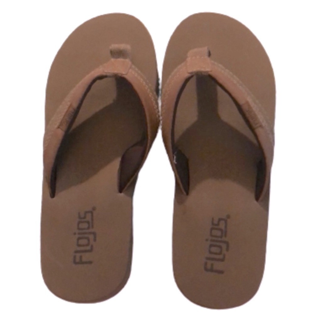 FLOJOS RYAN BROWN FLIP FLOPS • sz 4 • NWT